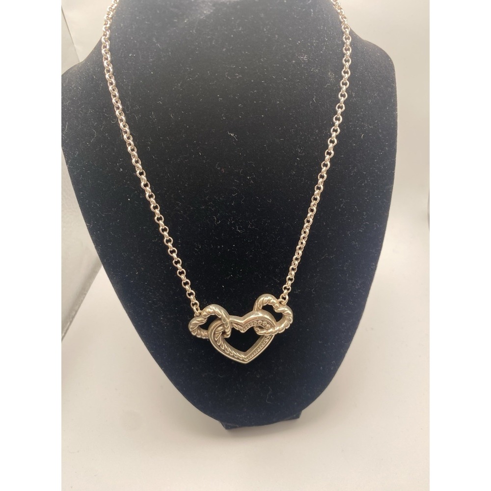 Brighton Connected By Love Hearts Pendant Necklace Silver plated